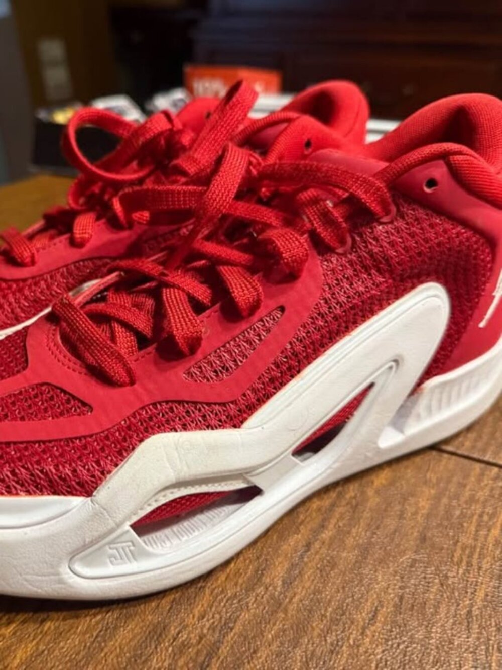 Jordan Tatum 1 TB University Red Basketball Sneakers - Size Men's 7